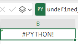 Python in Excel 入門 - error4